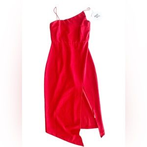 Princess Polly Aero Midi Dress Red US 4